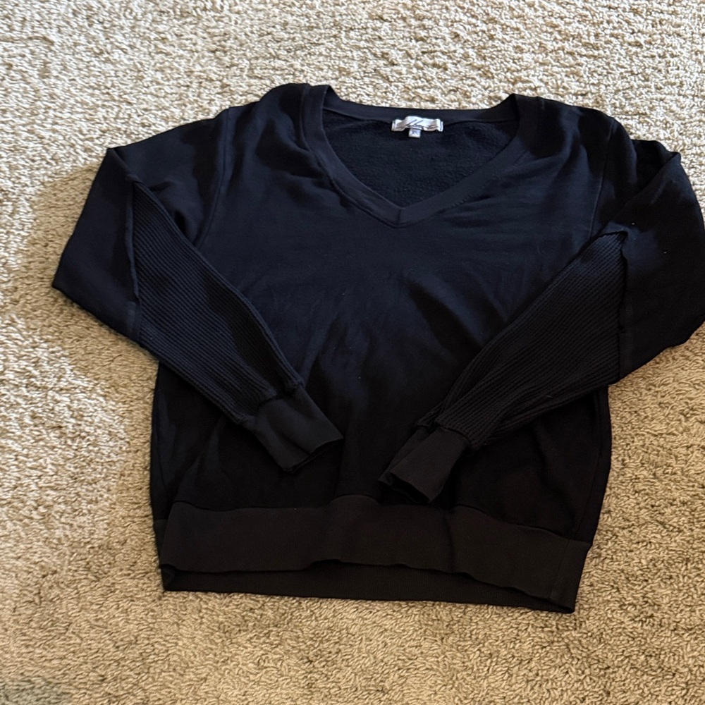 Black V-Neck Sweater